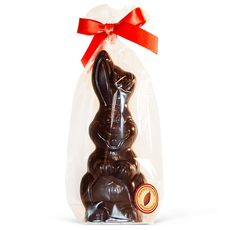 Large dark chocolate easter bunny