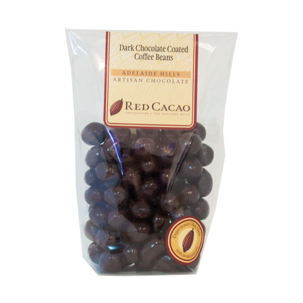 Dark Chocolate Coated Coffee Beans Red Cacao