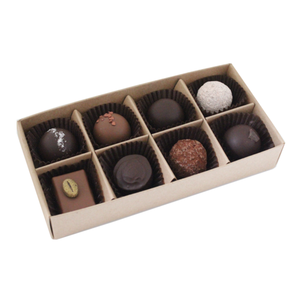 Truffle Box – Eight Piece Father’s Day selection – Red Cacao